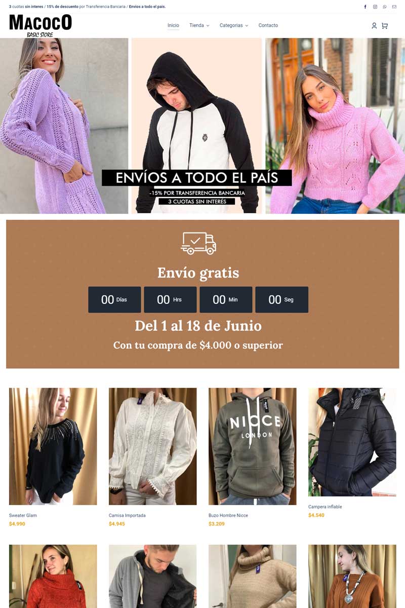 Macoco Ropa